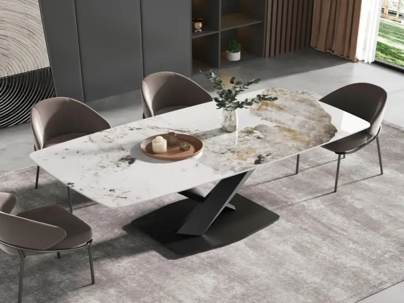Bộ sưu tập bàn ăn mặt đá cẩm thạch sang trọng quý phái