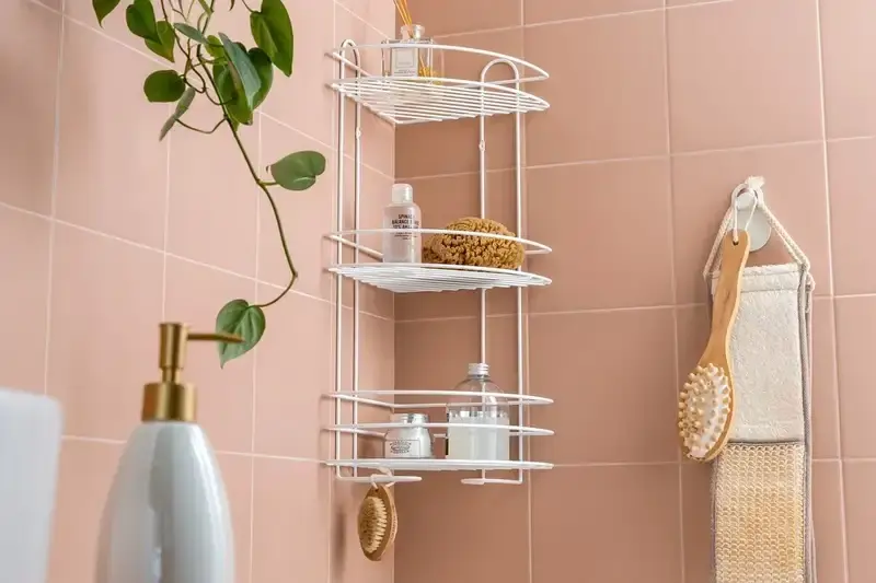 Chiêm ngưỡng kệ góc nhà tắm đẹp cho phòng tắm hiện đại