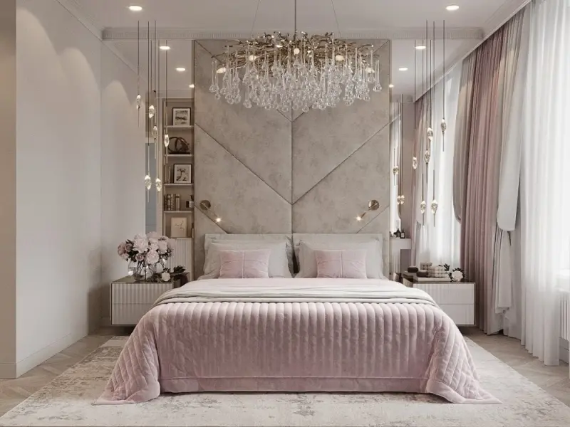 Top ý tưởng trang trí phòng ngủ màu hồng cho cô nàng mộng mơ