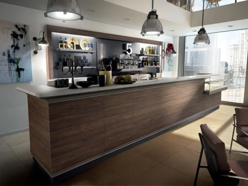 Bộ sưu tập quầy bar bếp ngăn phòng khách đẹp ấn tượng