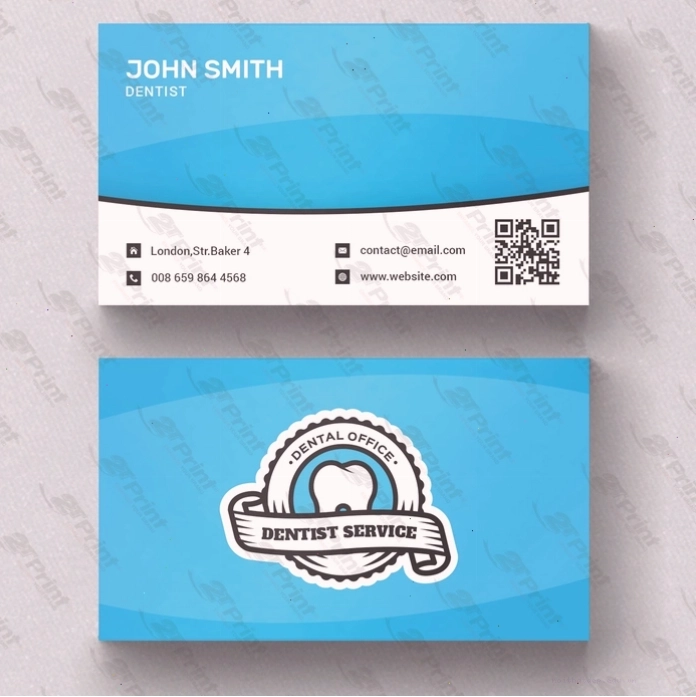 mẫu card visit đẹp cho nha sĩ