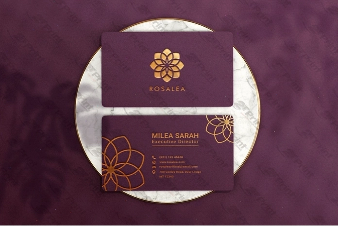 mẫu card visit đẹp ép nhũ sang trọng