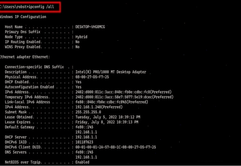 Thiết lập lại cấu hình IP và DNS cho máy tính bằng lệnh cmd