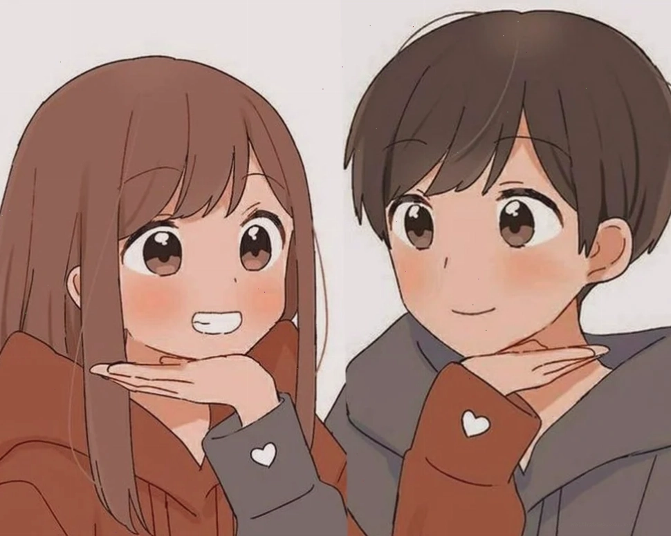 Cặp đôi dễ thương với avatar anime tình nhân