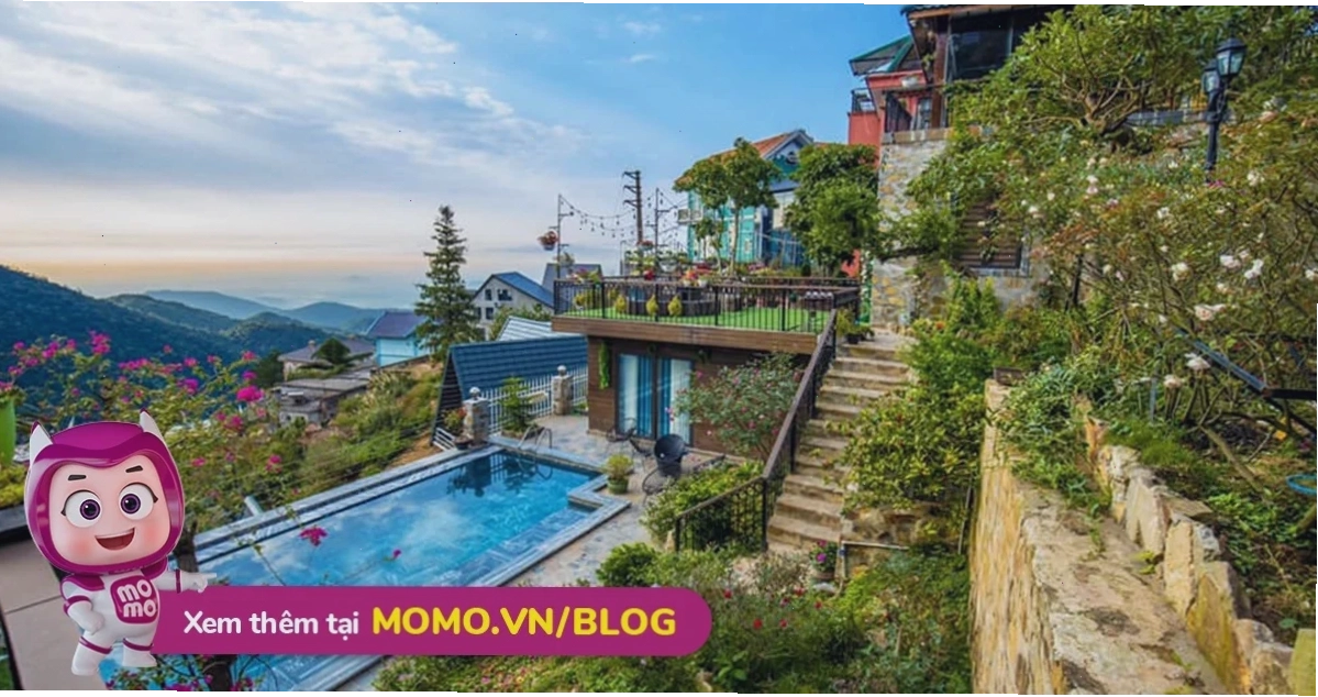 Tiện ích bể bơi cao cấp tại khách sạn Tam Đảo view núi