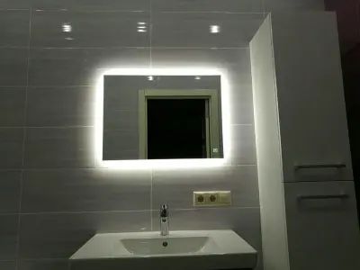 Bộ sưu tập mẫu gương đèn led giúp phòng tắm bừng sáng