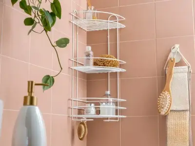 Chiêm ngưỡng kệ góc nhà tắm đẹp cho phòng tắm hiện đại